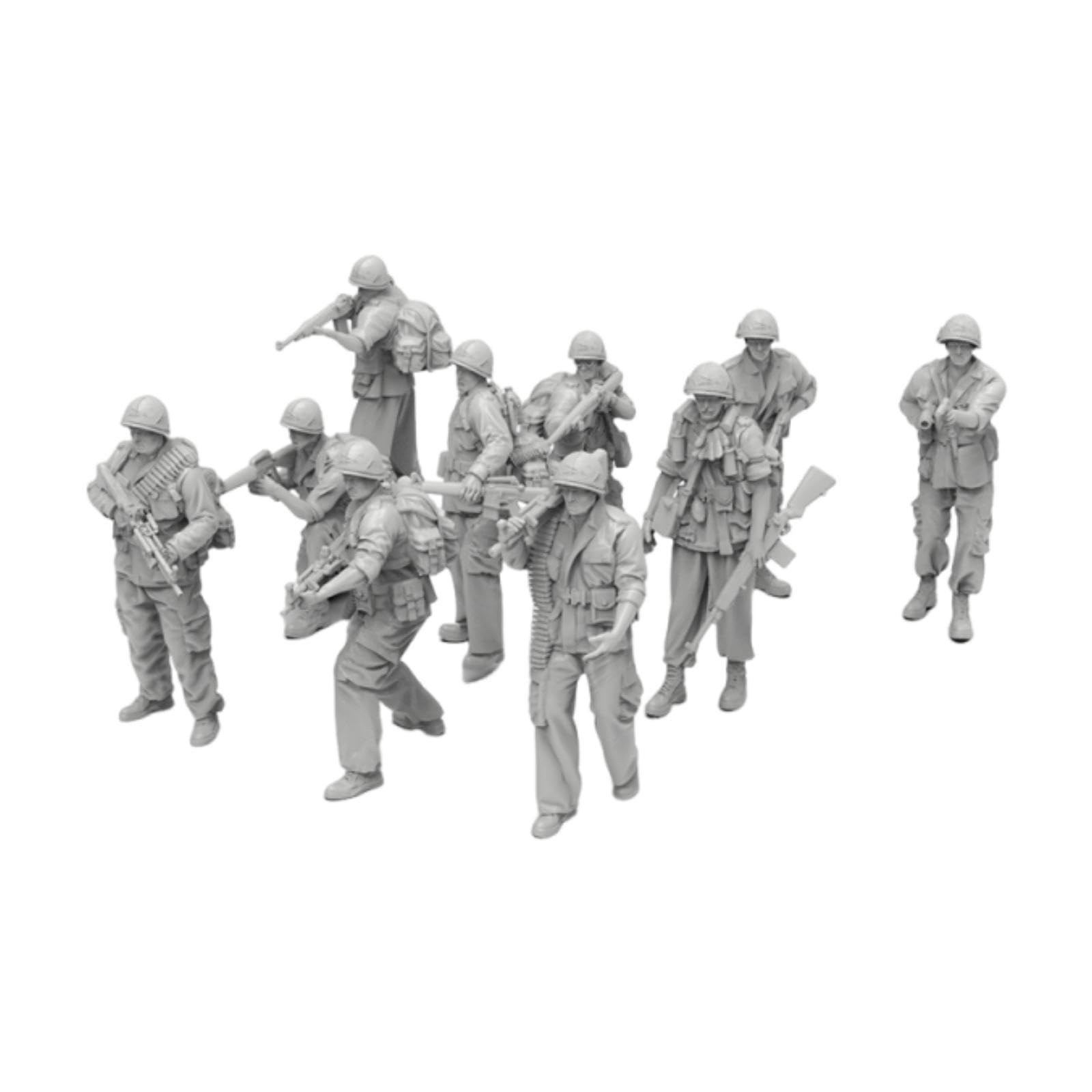 Amazon | Qialexicon 1/72スケール兵士フィギュア10体セット